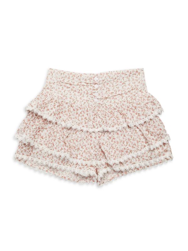 Hannah Banana Little Girl's Floral Tiered Skort